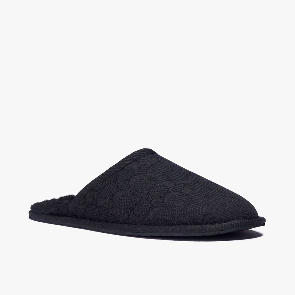 🏈🏈Coach Size 10 Black Men’s Slippers, New Never Worn Perfect for Any Occasion